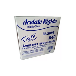 ACETATO RIGIDO NO.40 VALDI POR UNIDAD