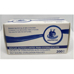 BOLSAS PARA ESTERELIZAR 6 CM X 10 CM  (2 1/4' x 4' ) GP