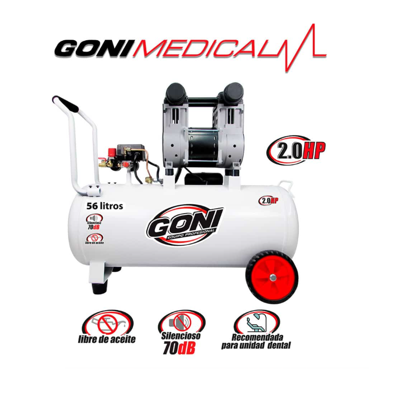 COMPRESOR GONI 2HP 56 LITROS