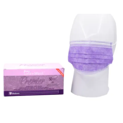 CUBREBOCAS 50 PZS MEDICOM LILA
