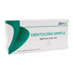DENTOCAÍN SIMPLE MEPIVACAÍNA HCI 3%