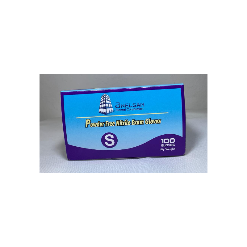 GUANTES NITRILO ANELSAM TALLA S AZULES