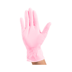 GUANTES NITRILO TALLA XCH COLOR ROSADO